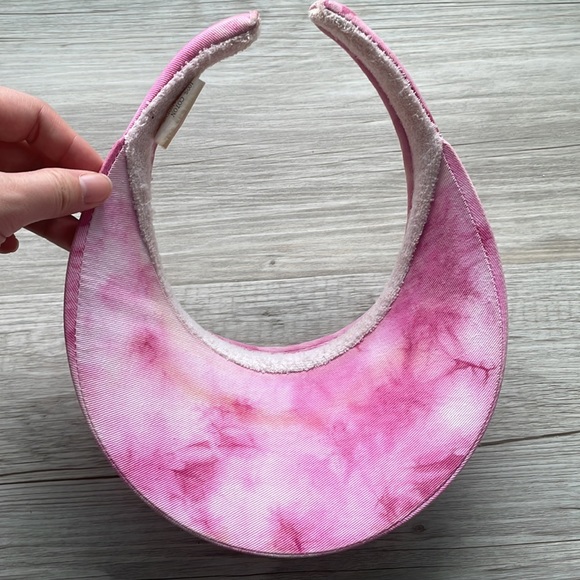 Pink Tie dye visor hat - Picture 3 of 5
